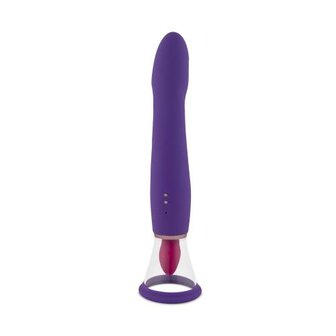 Pleasure Pump Met G-Spot Vibrator - Paars