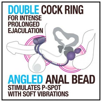 Anal Adventures&nbsp;Platinum&nbsp;- Anaal Plug Met Vibrerende Cockring