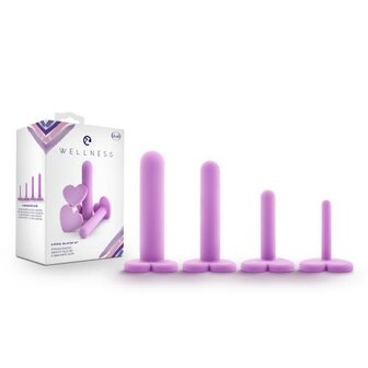 Wellness - Siliconen Vagina Dilator Set - Paars