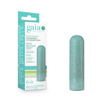 Gaia Eco Oplaadbare Bullet Vibrator - Blauw