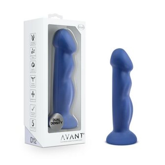 Avant - Suko Siliconen Dildo Met Zuignap - Blauw