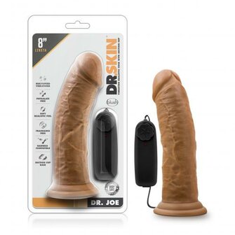 Dr. Skin - Dr. Joe Vibrator Met Zuignap 20 cm - Mocha