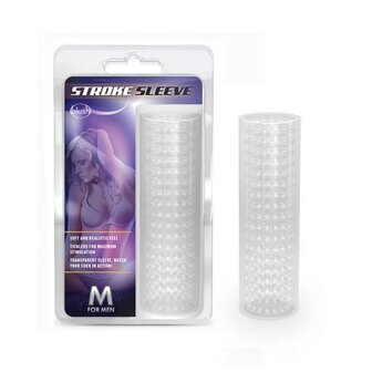 M for Men - Stroke Sleeve Flexibele Masturbator - Transparant