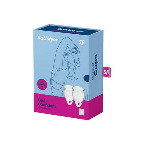 Satisfyer Feel Confident Menstruatiecup Set - Transparant