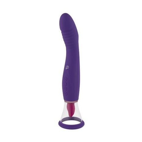 Pleasure Pump Met G-Spot Vibrator - Paars