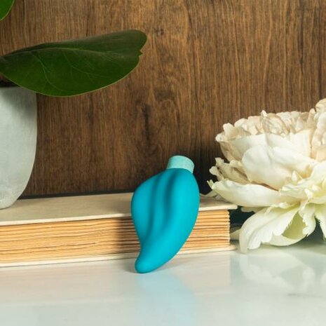 Gaia Eco Caress Vibrator - Aqua