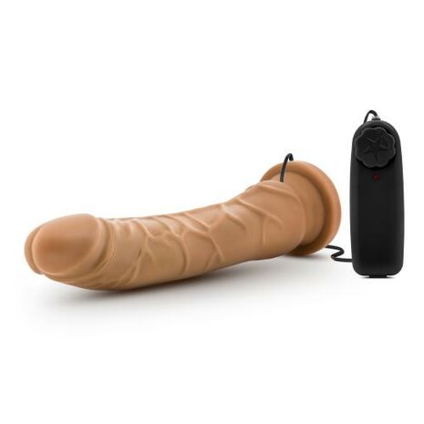 Dr. Skin - Vibrator Met Zuignap 21 cm - Mocha