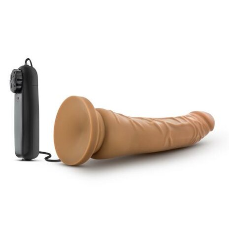 Dr. Skin - Vibrator Met Zuignap 21 cm - Mocha