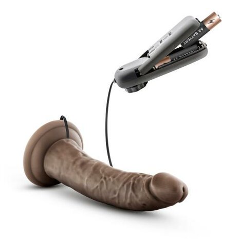 Dr. Skin - Dr. Dave Vibrator Met Zuignap - Chocolate