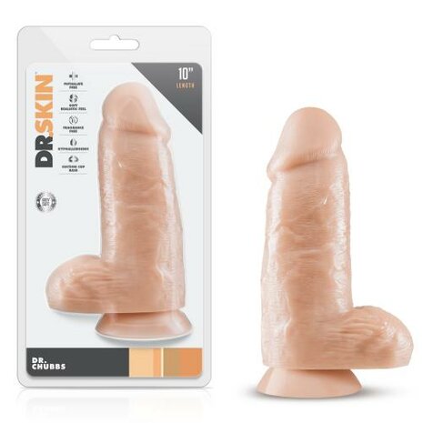 Dr. Skin - Dr. Chubbs Dildo Met Zuignap 25 cm - Vanilla