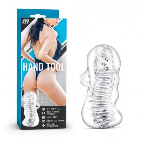 M for Men - Hand Tool Masturbator - Transparant