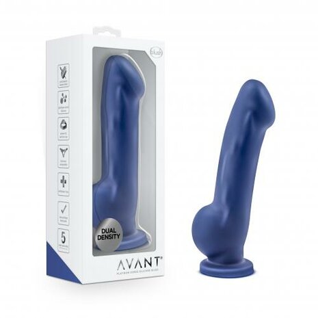 Avant - Ergo Siliconen Dildo Met Zuignap - Blauw