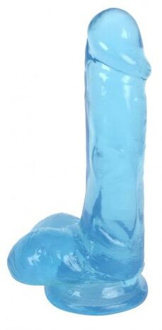 Lollicock - Dildo Slim Stick With Balls - Berry Ice - 15.8 cm