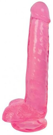 Lollicock - Dildo Slim Stick With Balls - Cherry Ice - 20.3 cm