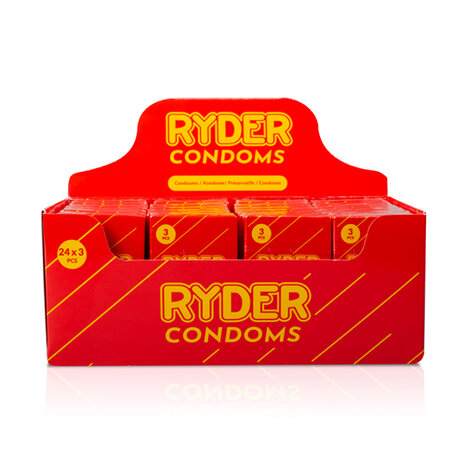 Ryder Condooms - 24 x 3 Stuks