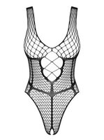 Stretchbody open kruis - zwart