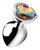 Rainbow Heart Buttplug - Middel Rainbow Heart Buttplug - Middel