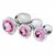 Pink Gem Anaalplug Set Van Glas Pink Gem Anaalplug Set Van Glas
