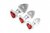 Red Heart Gem Anaalplug Set Van Glas Red Heart Gem Anaalplug Set Van Glas