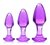 Shimmering Gem Anal Plug Set - Purple Shimmering Gem Anal Plug Set - Purple