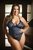 Cara Lace Thong Bodysuit - Blue Cara Lace Thong Bodysuit - Blue