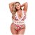Baci - White Floral & Lace Stringbody - Curvy Baci - White Floral & Lace Stringbody - Curvy