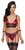 Bra Set Bondage - Rood & Zwart Bra Set Bondage - Rood & Zwart