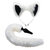 White Fox Buttplug & Haarband Set White Fox Buttplug & Haarband Set