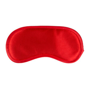 Rood satijnen oogmasker