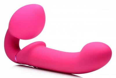 G-Pulse Vibrerende Strapless Dildo Met Afstandsbediening- Roze