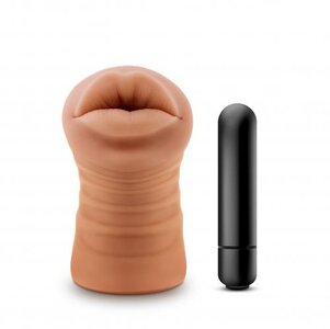 M for Men - Isabella Masturbator With Bullet Vibrator- Mouth