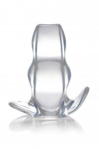 Clear View Hollow Anal Plug - Large