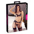3-Piece Garter Set With Open Cup & Open Crotch_