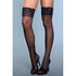 Keep A Secret Thigh High Stockings - Black_