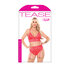 3-Piece Lace Garter Set - Hot Pink_