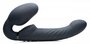 Swirl Vibrating Strapless Strap-On - Black_