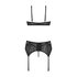 Sanne - 3-piece Bra Set - black_