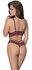 Lace String Crotchless Bodysuit - Black/Red_