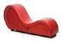 Kinky Sex Sofa With Cuffs And 2 Position Pillows - Red_