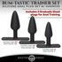 Bum-Tastic Anal Plug Set with Harness - Black_