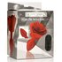 Vibrating Rose Anal Plug with Remote Control - Medium_