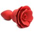Vibrating Rose Anal Plug with Remote Control - Small_