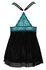 Babydoll Petrol - Black & Green Blue_