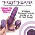 Thru Thumper Thrusting Silicone Vibrator w/ Remote_