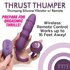 Thru Thumper Stotende Siliconen Vibrator met Afstandsbediening_