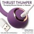 Thru Thumper Stotende Siliconen Vibrator met Afstandsbediening_