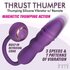 Thru Thumper Thrusting Silicone Vibrator w/ Remote_