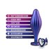 Anal Adventures Matrix - Wavy Bling Anaal Plug - Sapphire_