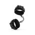 Faux Leather Handcuffs - Black_