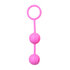 Easytoys Vertical Ribbed Geisha Balls - Pink_